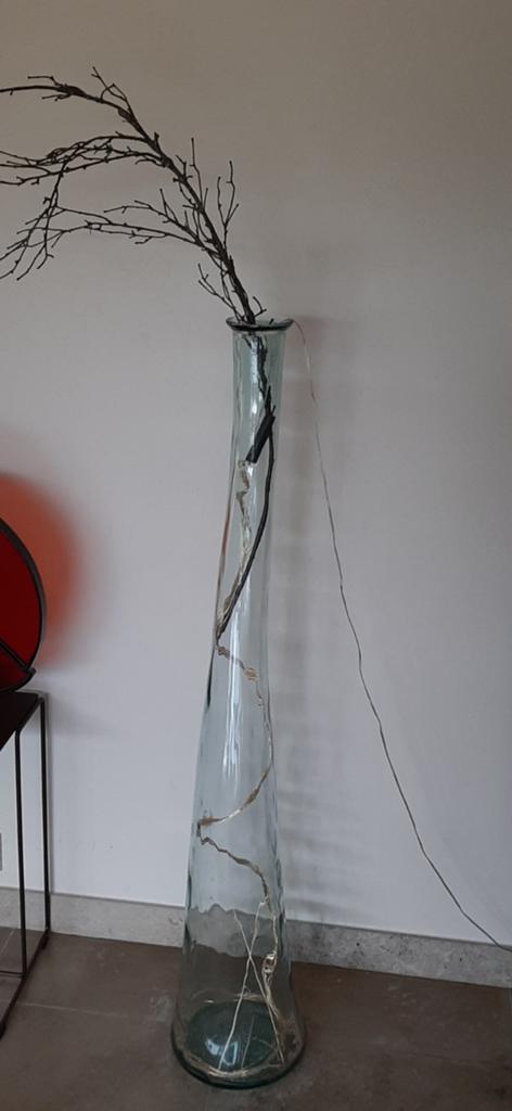 Decoratieve hoge vaas, Huis en Inrichting, Woonaccessoires | Vazen, Glas, Ophalen