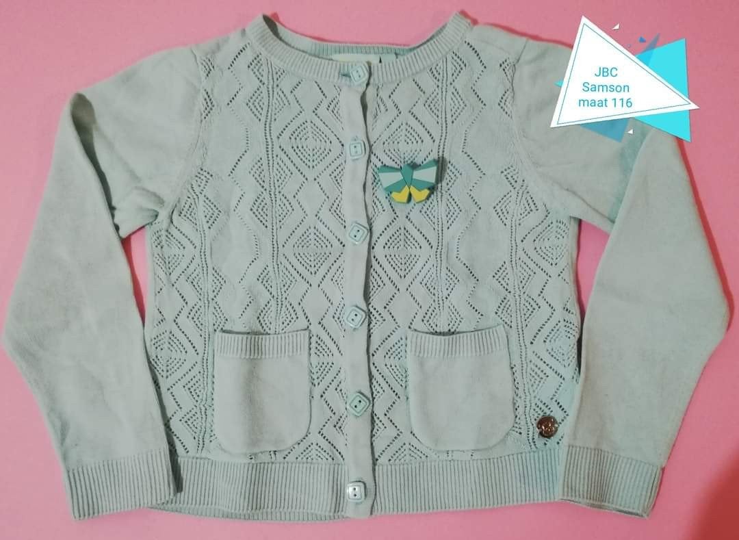 Cardigan JBC (Samson) maat 116, Enfants & Bébés, Samson, Enlèvement ou Envoi, Pull ou Veste, Comme neuf