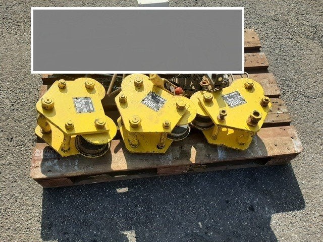 takels en rollers/lieren + div. cylinder / loopkatten, Doe-het-zelf en Bouw, Ophalen, Gebruikt