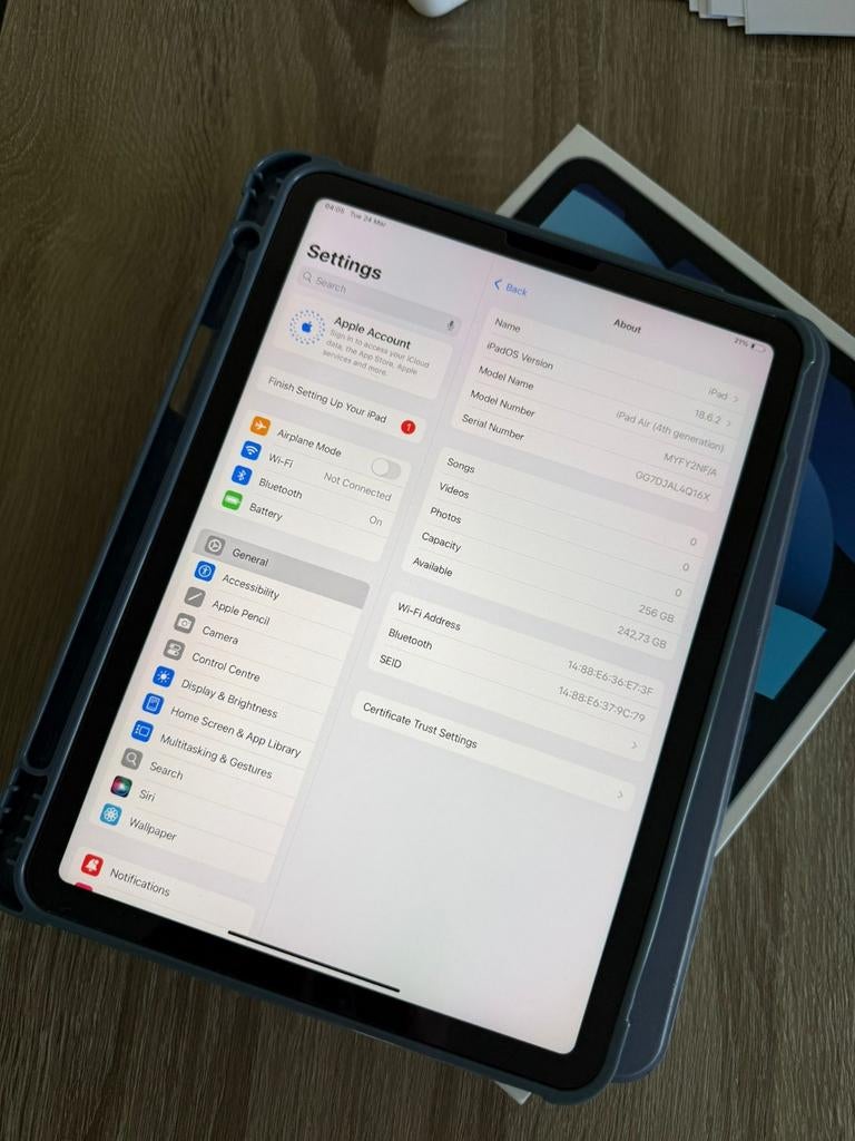 Apple iPad air 4th gen, Ophalen