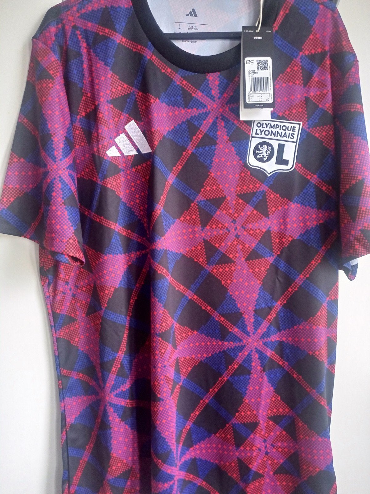 Maillot Olympic Lyonais Adidas TailleXL Neuf avec etiquette, Taille XL, Enlèvement ou Envoi, Neuf, Maillot
