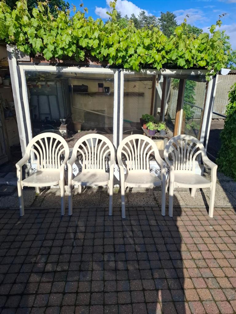 Tuinstoelen hartman 10€ voor 4, Jardin & Terrasse, Enlèvement