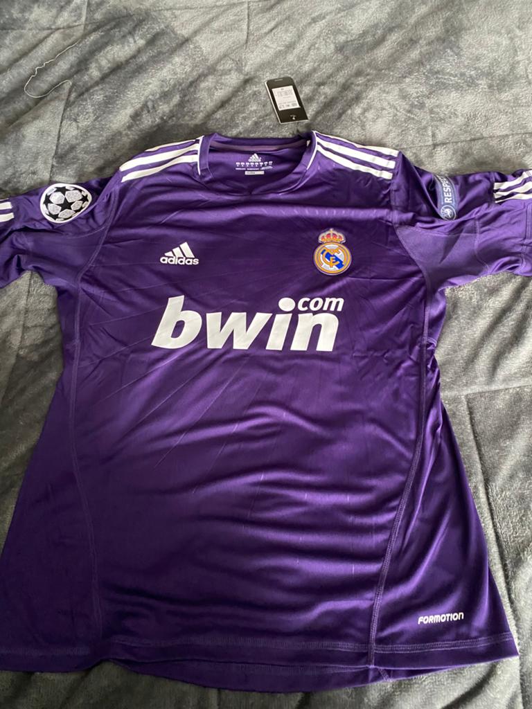 Maillot Real Madrid Ronaldo, Sport en Fitness, Voetbal, Maat M, Verzenden, Zo goed als nieuw, Shirt