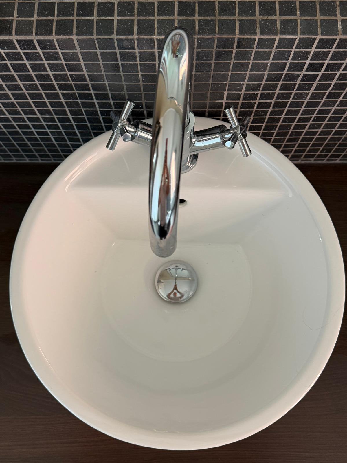 Lavabo met kraan, Ophalen, Minder dan 50 cm, Gebruikt, Minder dan 25 cm