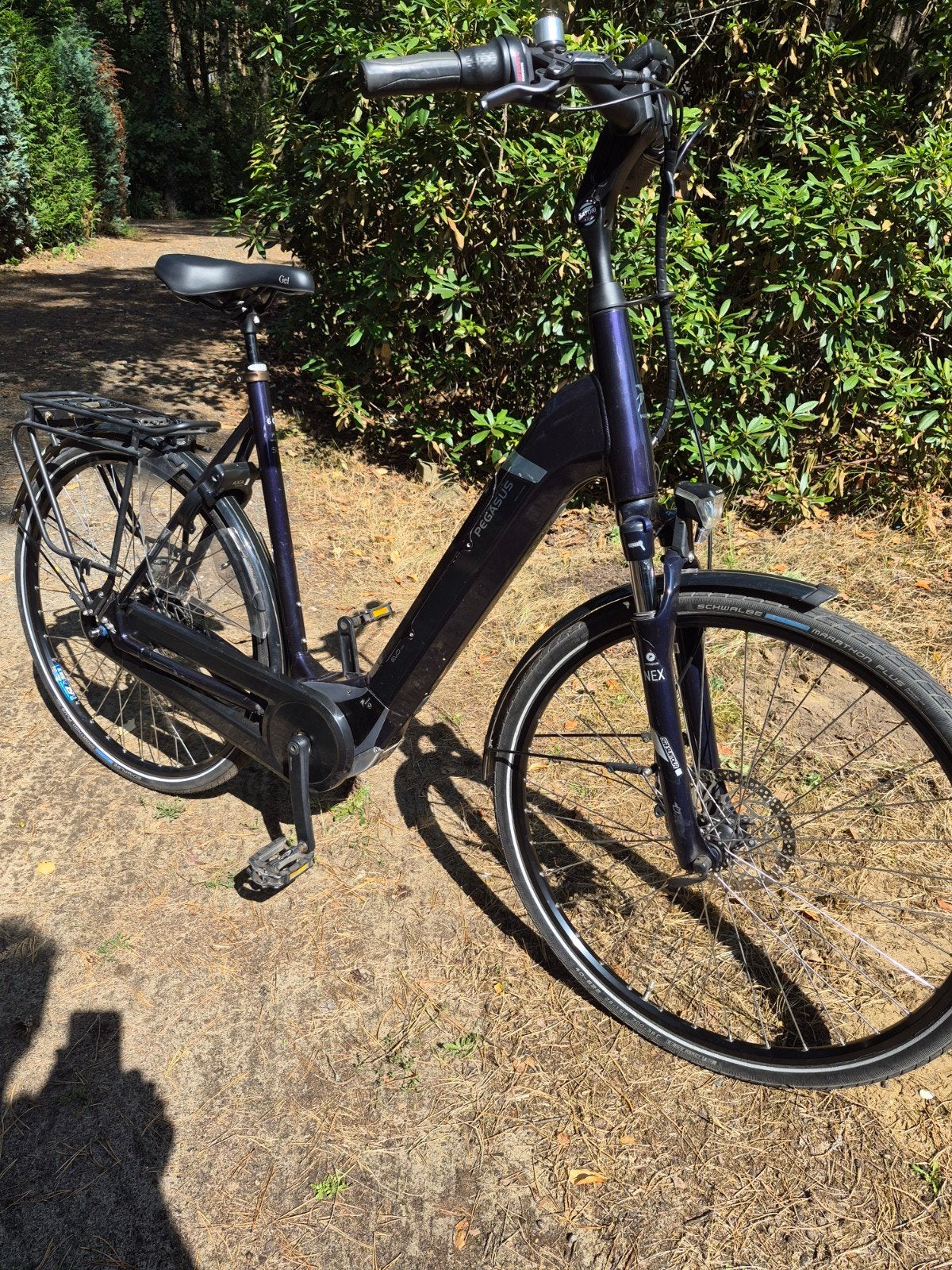 pegasus hoge dames fiets electriche, Fietsen en Brommers, Elektrische fietsen, Ophalen of Verzenden, Zo goed als nieuw, 59 cm of meer