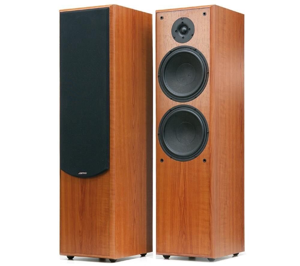 2 enceintes jamo S406 80w/120w, Audio, Tv en Foto, Luidsprekerboxen, Ophalen, Vloerstaande luidspreker, Zo goed als nieuw, 60 tot 120 watt