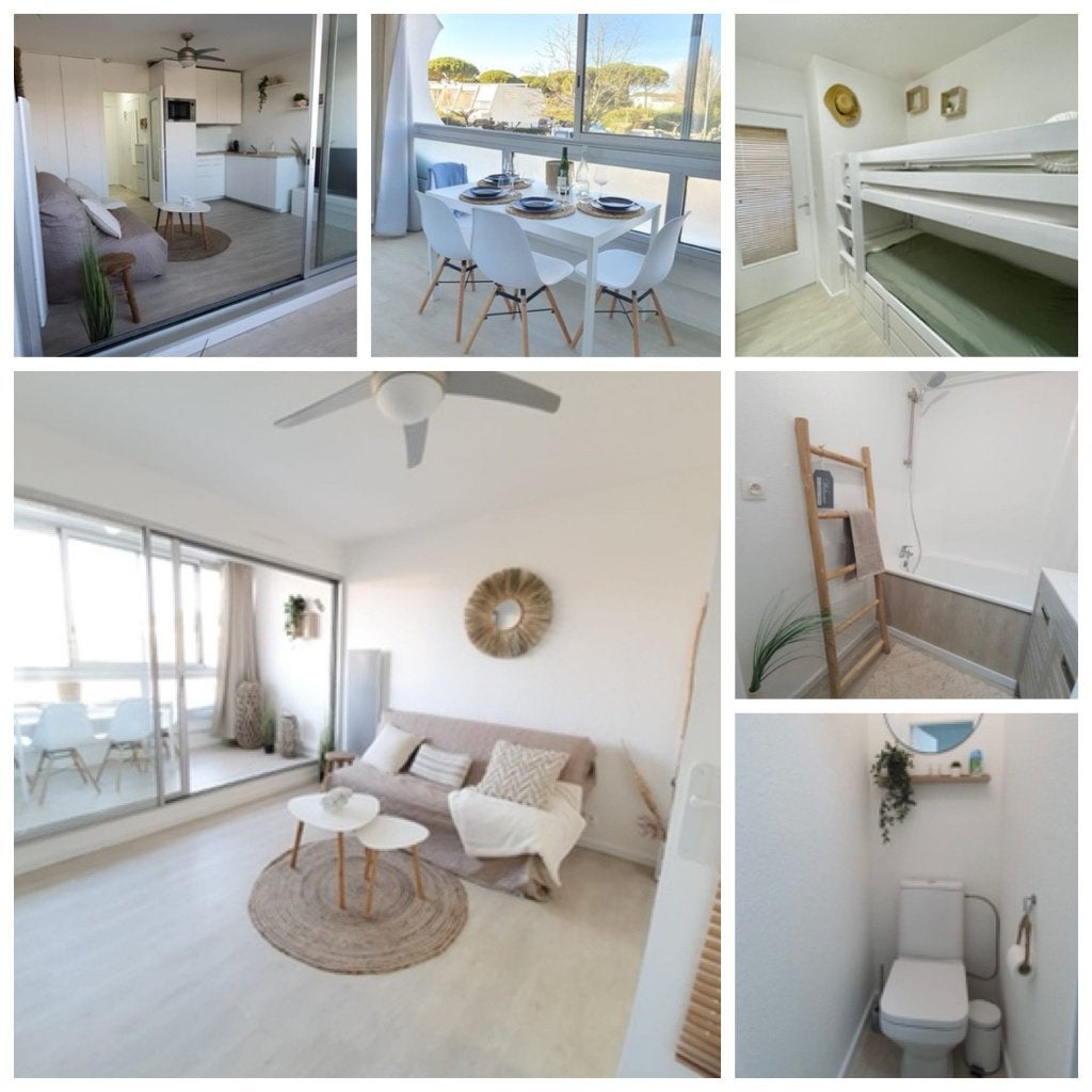 Studio Zuid Frankrijk - Zwembad, Strand, 31 m², Appartement, 1 slaapkamers