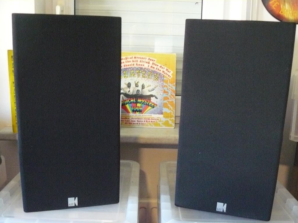 2 x KEF C 55 LUIDSPREKER BOXEN /KLANKKASTEN ..., Enlèvement, Utilisé, 120 watts ou plus, Haut-parleurs Frontaux, Arrière ou Stéréo
