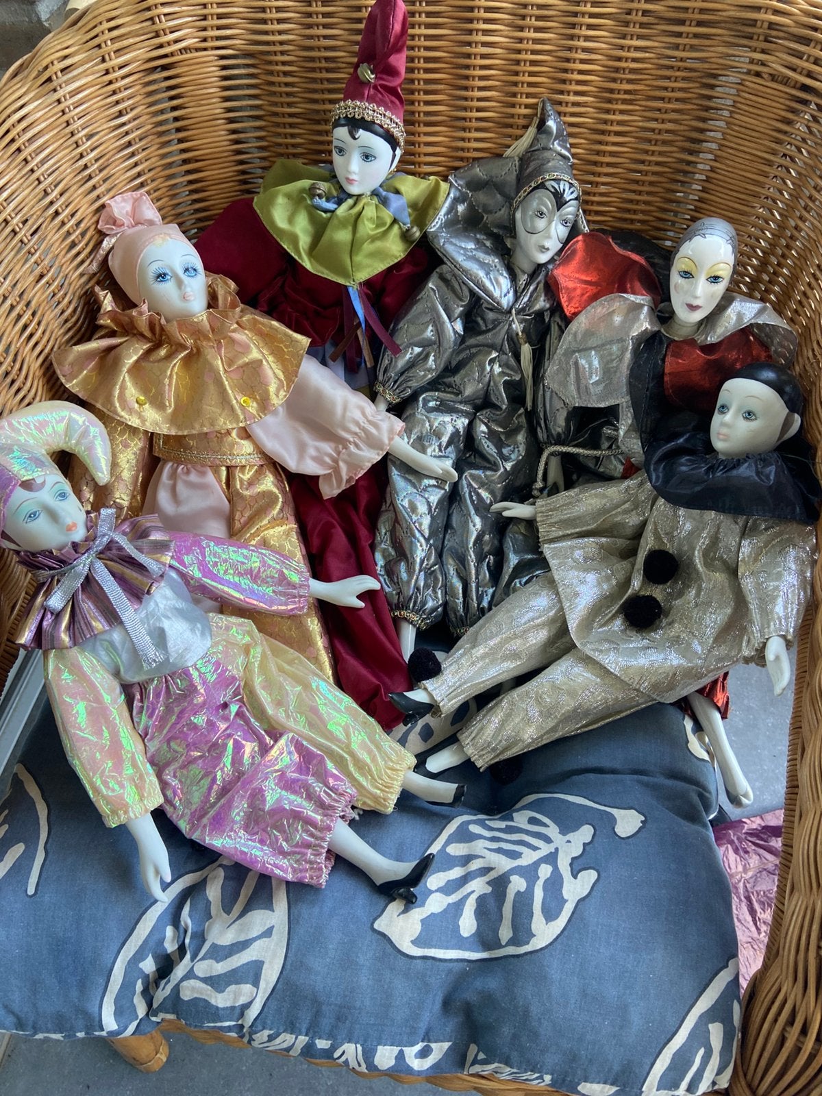 Harlekijn poppen vintage, Ophalen of Verzenden, Zo goed als nieuw