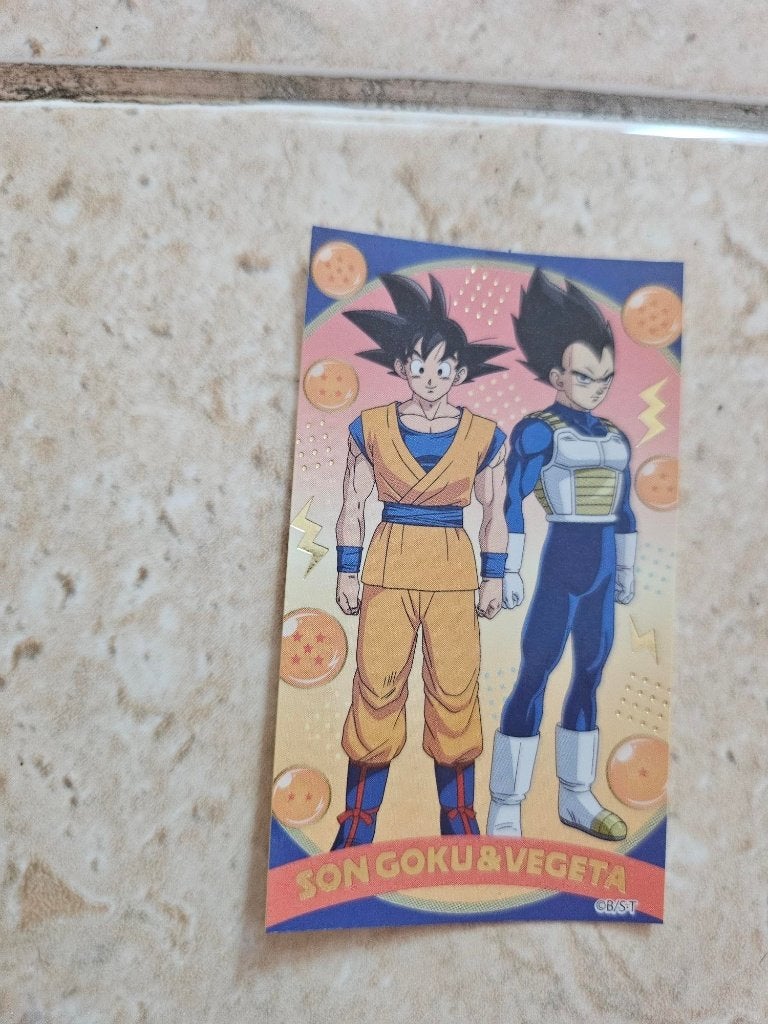 sticker anime Dragonball daima Goku en Vegeta, Ophalen of Verzenden, Zo goed als nieuw, Film, Tv of Omroep