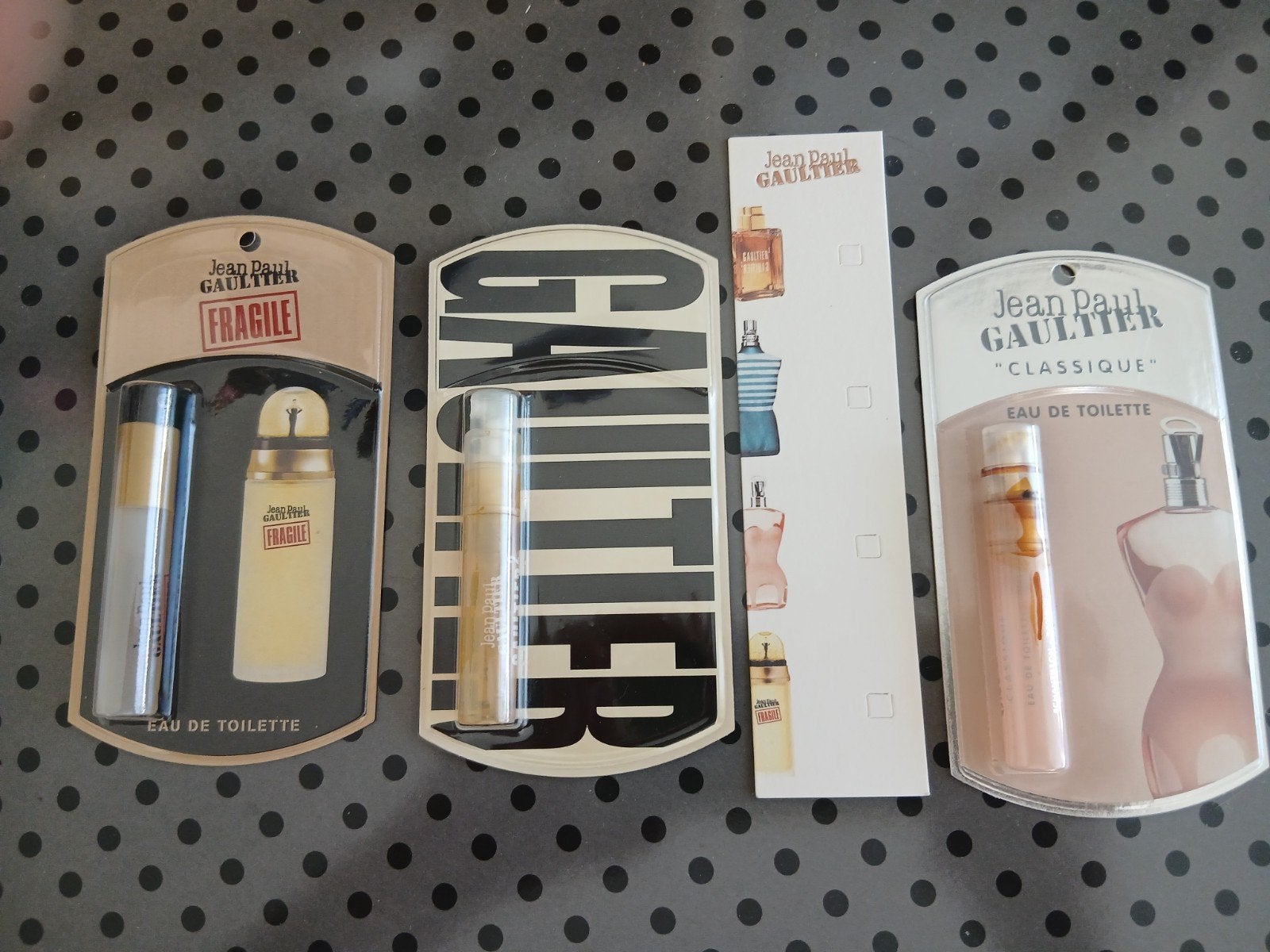 ☀️ Jean Paul Gaultier parfumset met 3 spraysamples, Ophalen