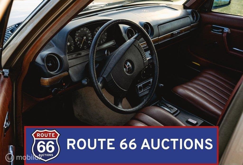 Mercedes-Benz 280 E | 1976 | Route 66 Auctions, Autos, Achat, Entreprise, Boîte manuelle, Autre carrosserie