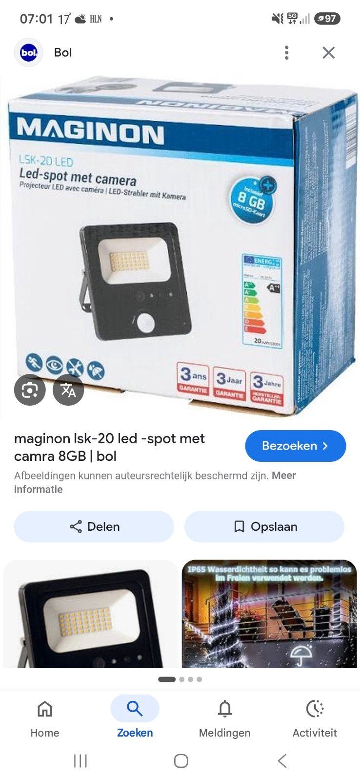 cherche lampe LED Maginon geef er 25 euro voor, Bricolage & Construction, Éclairage de chantier, Enlèvement ou Envoi