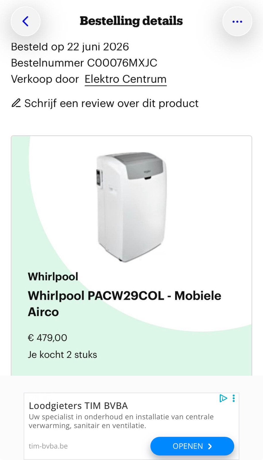 Nouveau système de climatisation mobile, Neuf, Refroidissement et Déshumidification, Enlèvement, Climatiseur mobile
