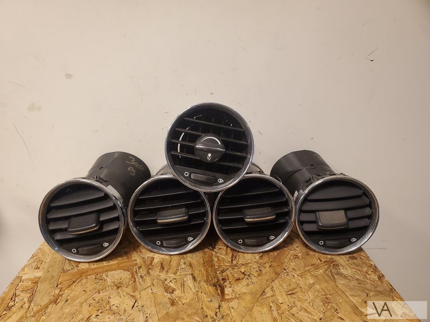 Peugeot 308 2008 - 2013 dashboard luchtrooster set van 5, Gebruikt, -, -, Ophalen of Verzenden