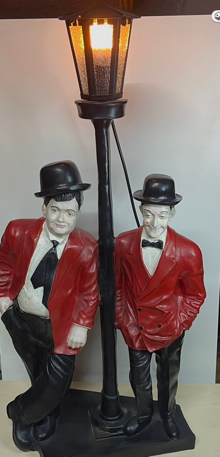 Staanlamp laurent and hardy. Met lantaarn., Ophalen