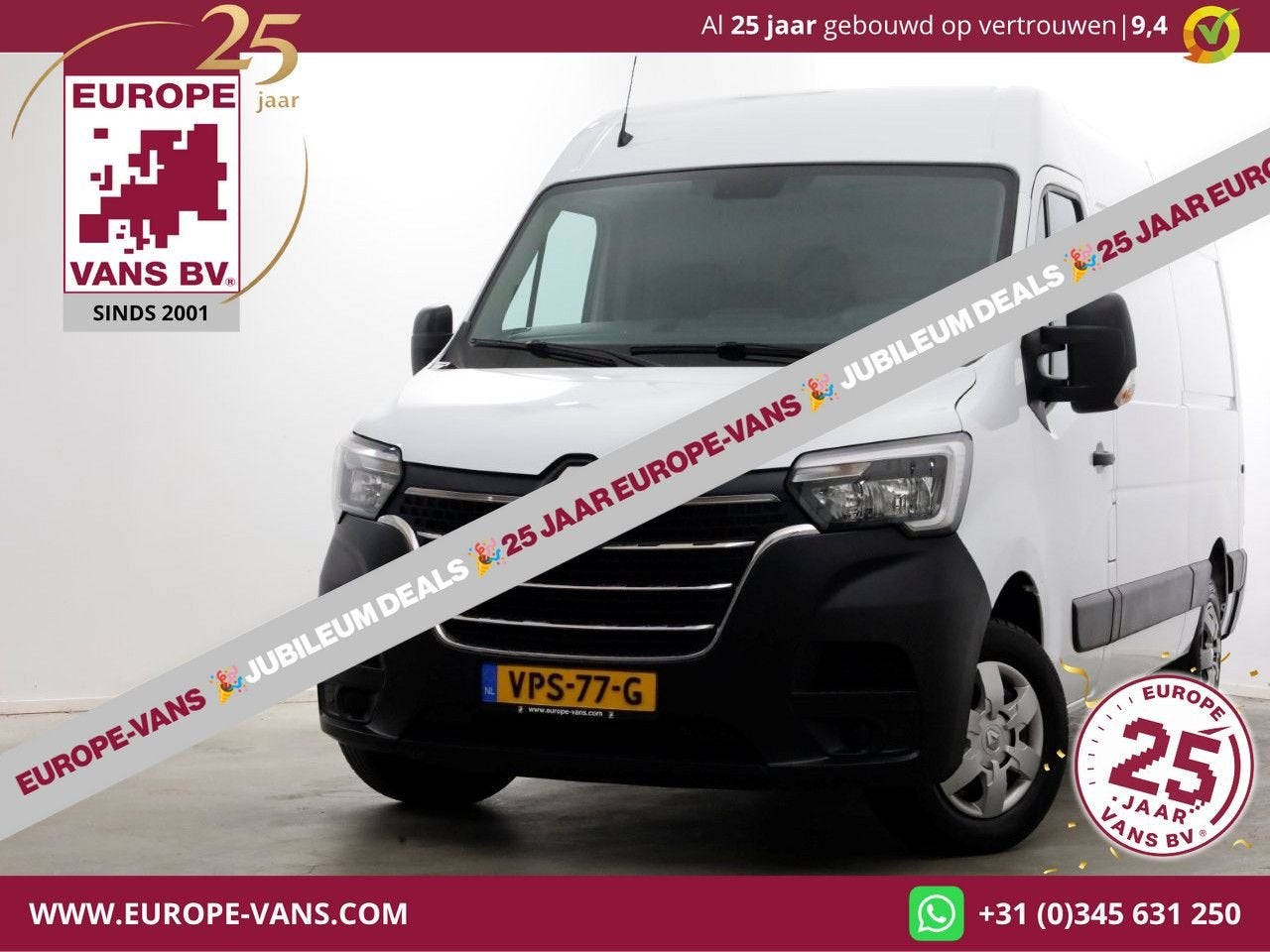 Renault Master T35 2.3 dCi 150pk L2H2 Energy Comfort Airco 0, Auto's, Bestelwagens en Lichte vracht, Parkeersensor, Renault, Wit