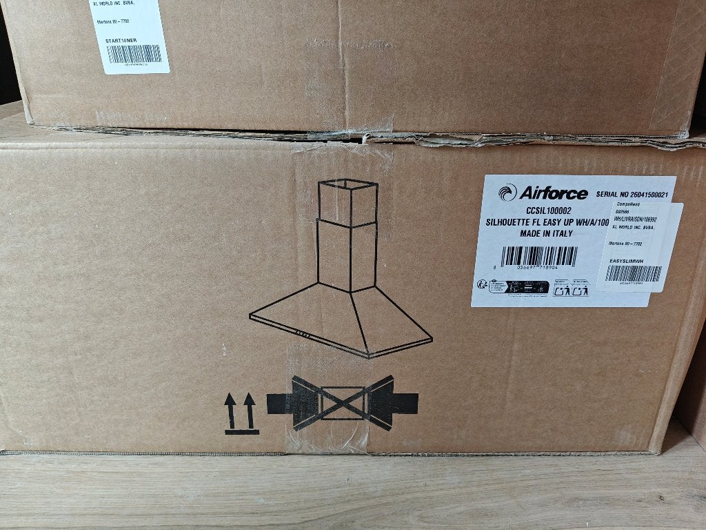 NIEUW plafonddampkap Airforce Easy Up Wit, Huis en Inrichting, Keuken | Keukenelementen, Ophalen, 100 tot 150 cm, Wit, Nieuw