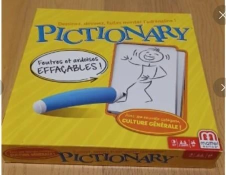 Pictionary (Mattel) - uitwisbaar, Ophalen, Zo goed als nieuw, Mattel