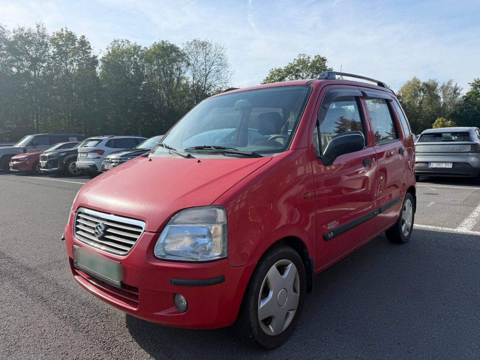 Suzuki wagon R+ 1.3 benzine 57000km, Autos, Rouge, https://public.car-pass.be/vhr/f73fd52a-5d4f-4acd-a1a2-59cdb8d521d2, Achat