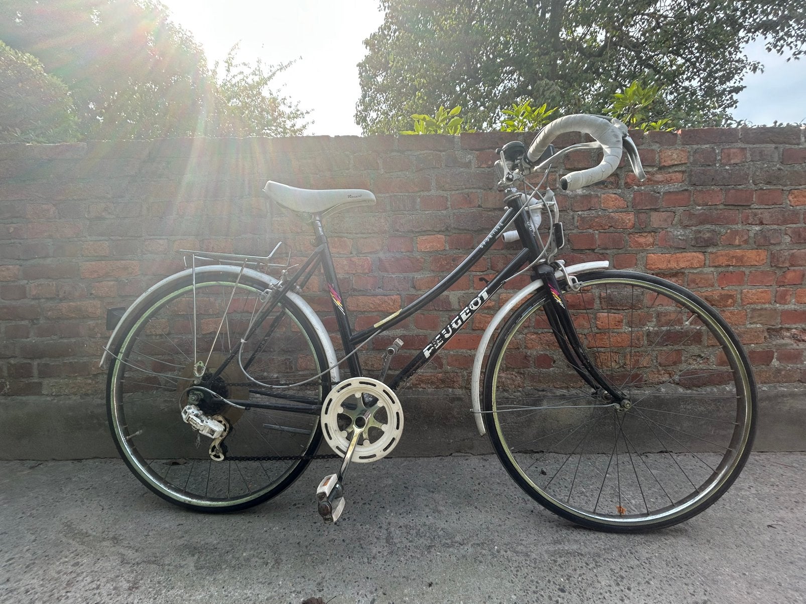 Vintage Peugeot kinderfiets, Ophalen, Gebruikt, Velgrem, 20 inch of meer