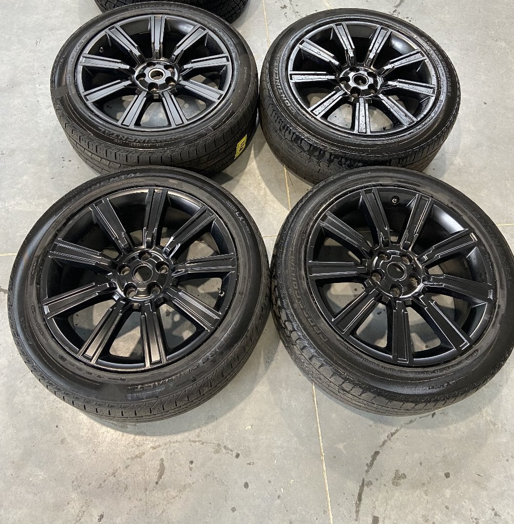 Complete set originele Range Rover Sport velgen en banden, Ophalen, 21 inch, Velg(en)