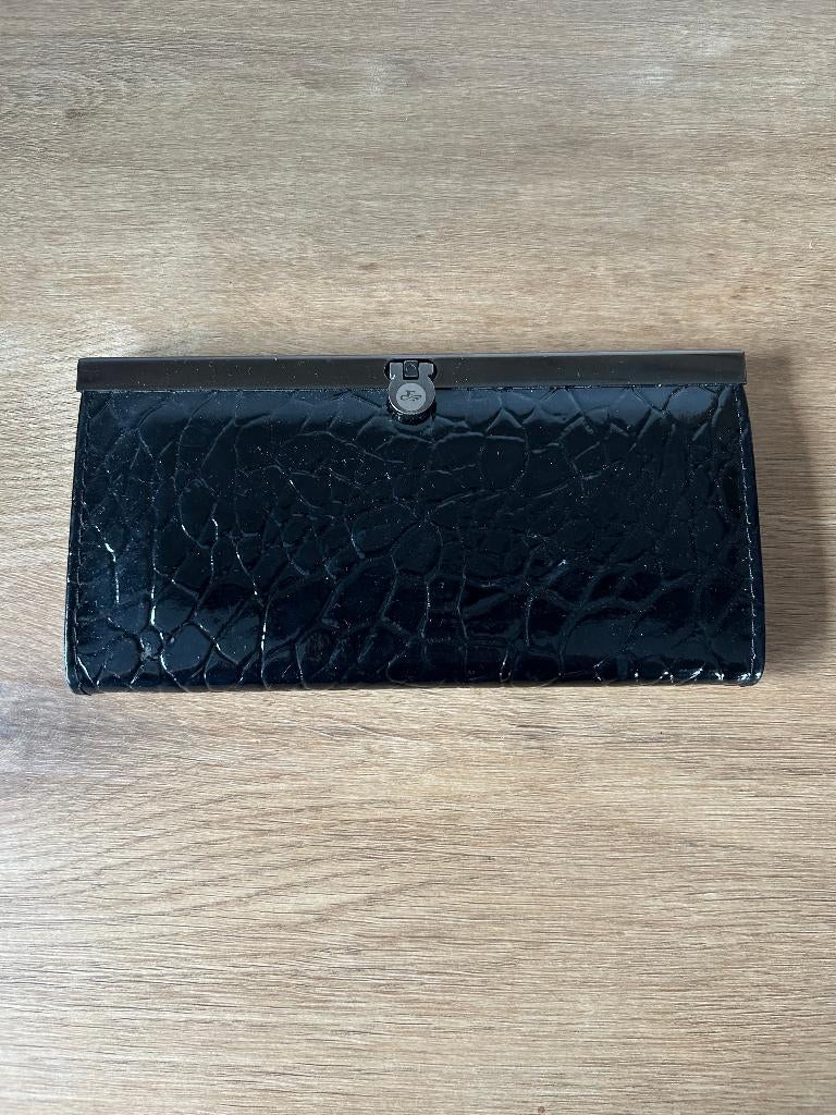Zwarte clutch, Ophalen of Verzenden, Zo goed als nieuw
