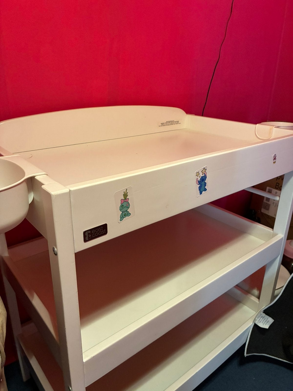 Witte baby commode / aankleedtafel – Nette staat, Kinderen en Baby's, Ophalen, Zo goed als nieuw, Commode