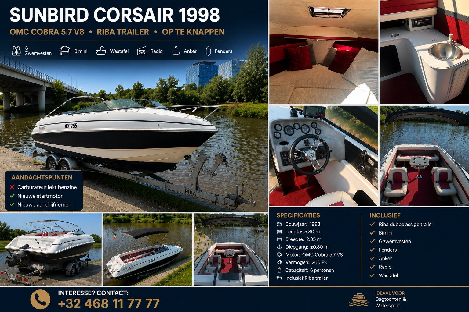 Sunbird Corsair 1998, Ophalen