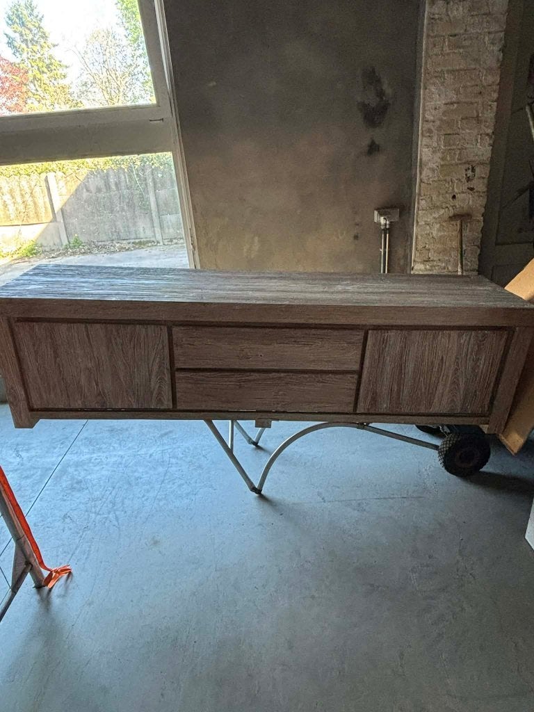 Robuust Teakhouten TV-Dressoir / Lowboard, Enlèvement, Teck