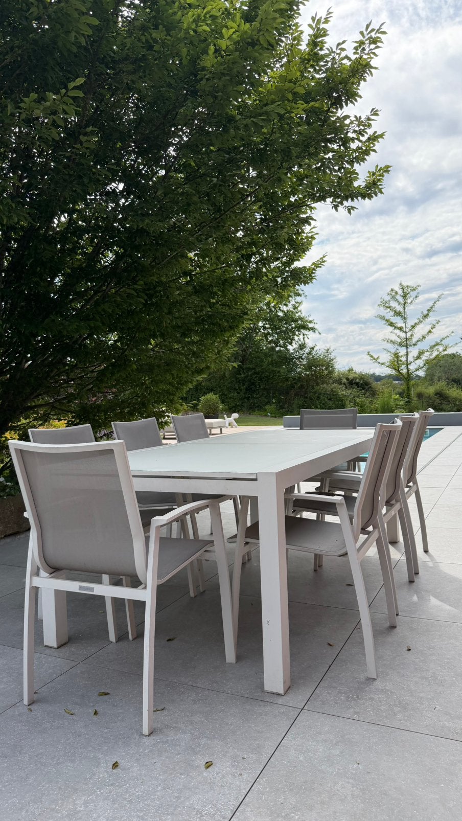 MEUBILI tuinset, Tuin en Terras, Tuinsets en Loungesets, Ophalen, Gebruikt, Aluminium, 8 zitplaatsen