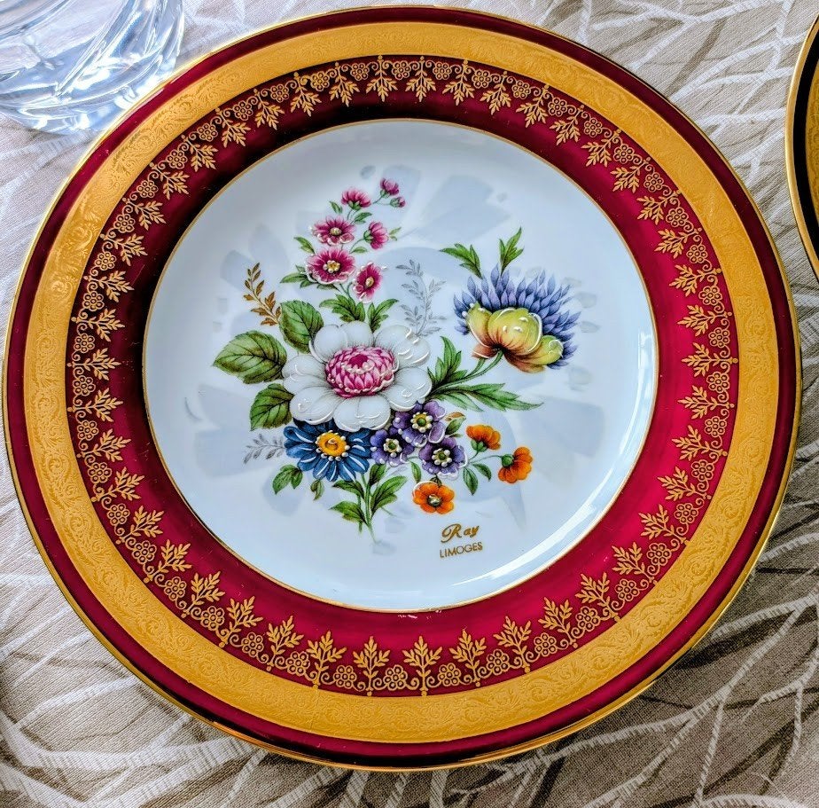 Vintage porseleinen bord limoges, Ophalen