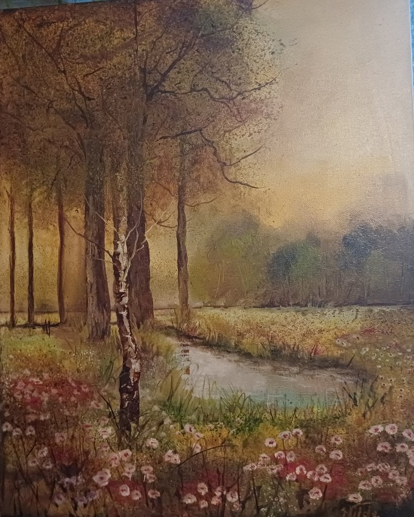 Schilderij 'Hoogzomer' olieverf, nieuw., Ophalen, Olieverf