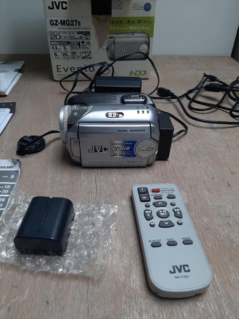 jvc camera, Audio, Tv en Foto, Videocamera's Digitaal, Ophalen, Gebruikt, JVC, Geheugenkaart