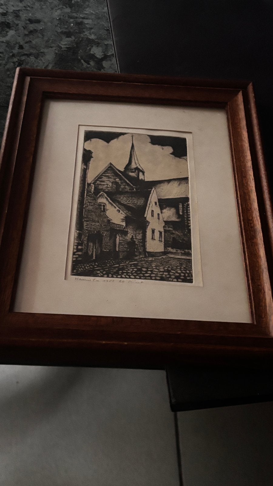een prachtig en authentiek grafisch kunstwerk, Ophalen, Tekening, Potloodtekening, Gesigneerd