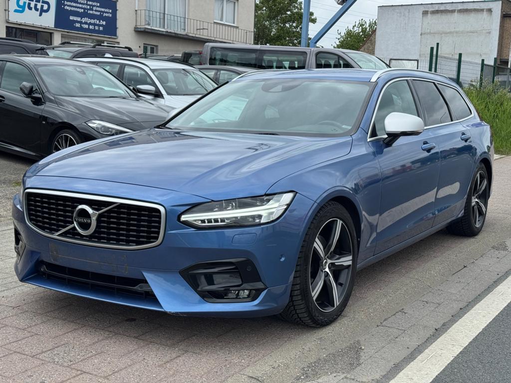Volvo V90 2.0 Diesel R-Design AUTOMATIC, Auto's, Volvo, V90, 1969 cc, Blauw, Bedrijf