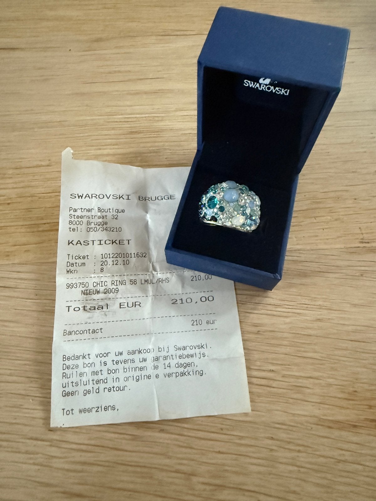 Ring Swarovski, Ophalen of Verzenden