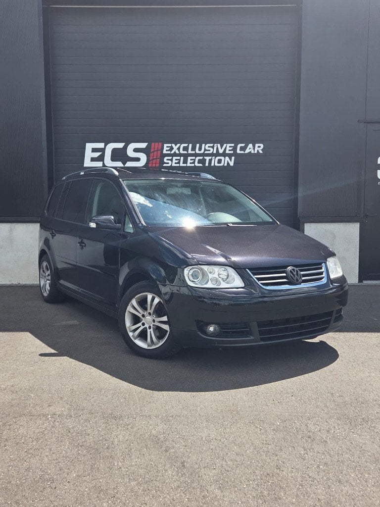 Volkswagen Touran | 1.9 TDI | 105 pk | DSG | 2005 | 7-Zit |, Auto's, Testrit aan huis, Monovolume, Zwart, 4 cilinders