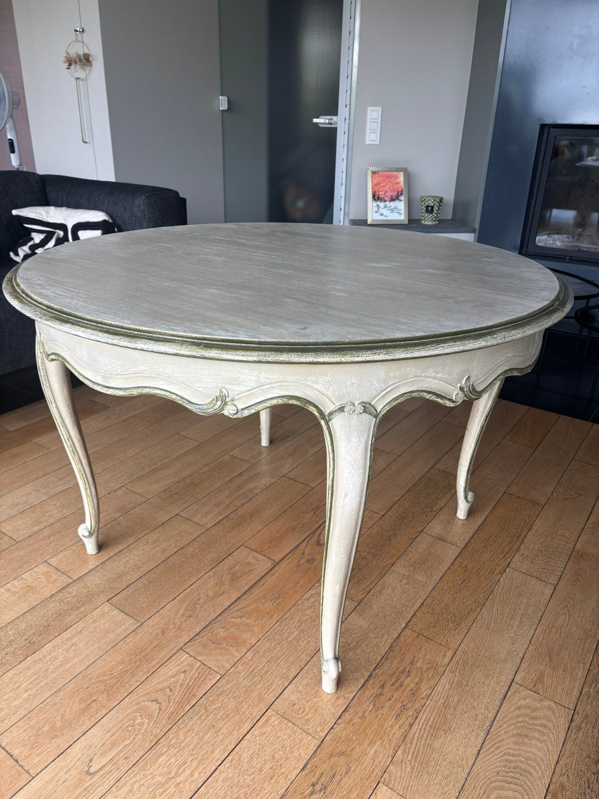 Table de salle à manger en chêne – avec 2 allonges, Enlèvement
