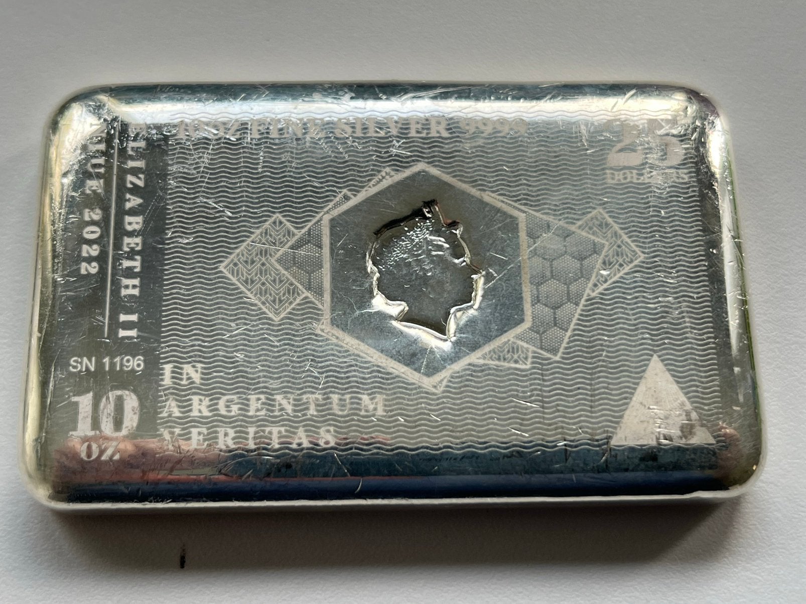 Barrette de 10 oz en argent 2022 - Joli timbre !, Enlèvement ou Envoi, Argent