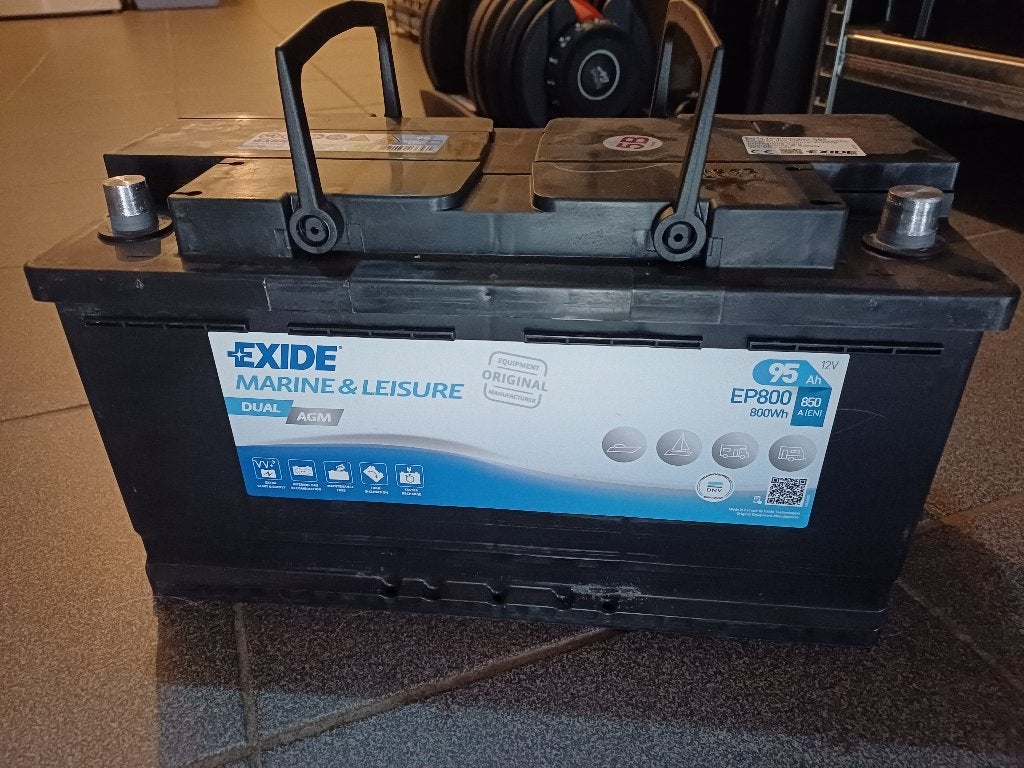 Exide Marine & Leisure AGM EP800 – 95Ah – januari 2025, Utilisé, Pièces universelles