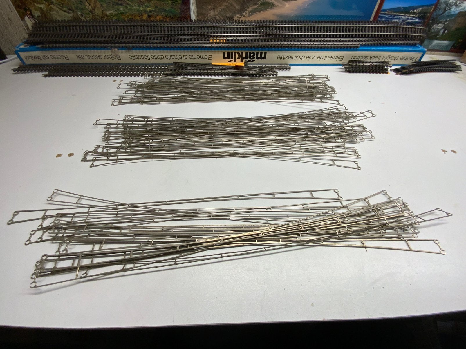 LOT DE 68 CATÉNAIRES MARKLIN 7018 36CM, Enlèvement ou Envoi, Utilisé, Rails, Märklin