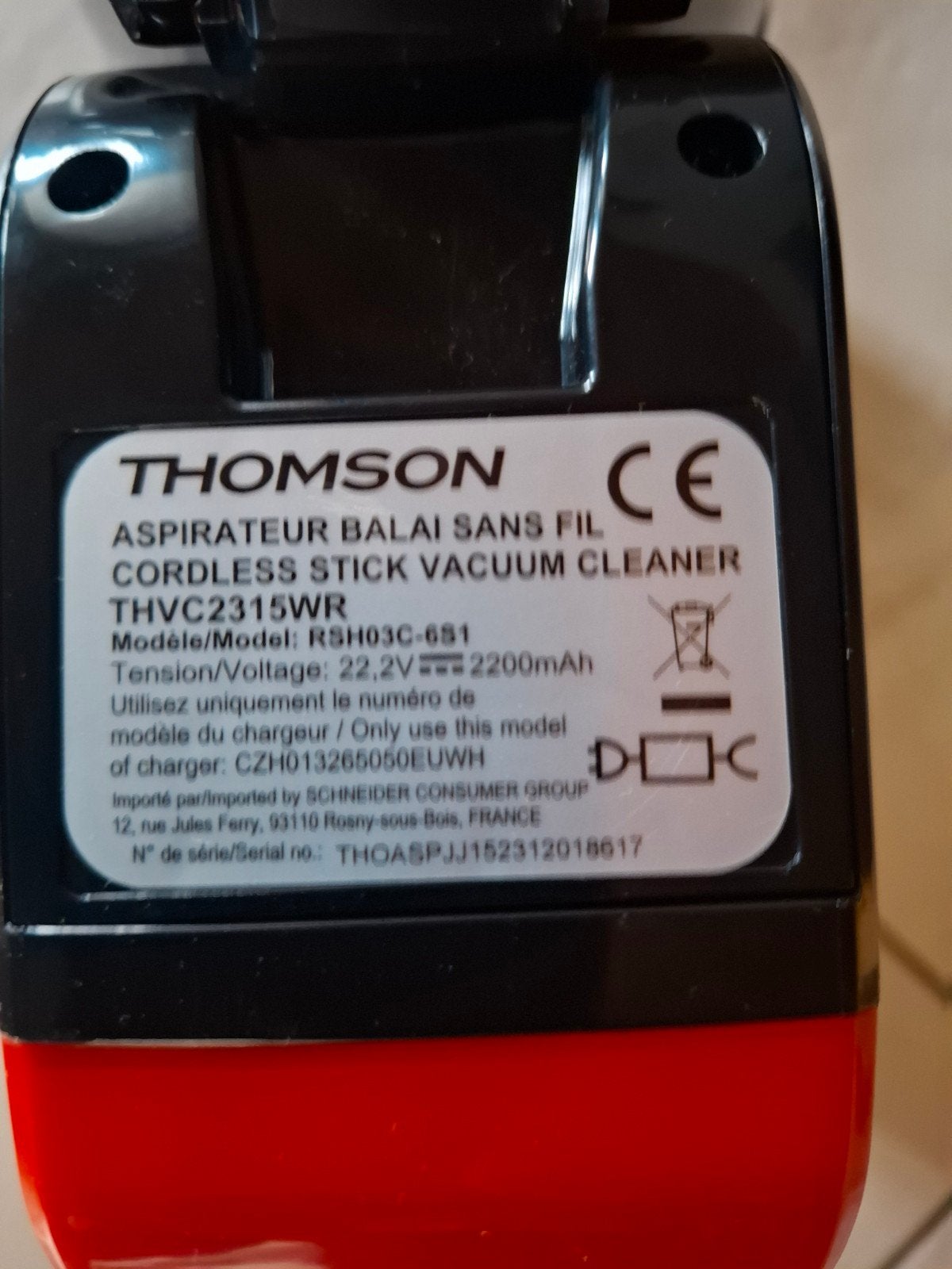 Aspirateur sans fil thomson, Elektronische apparatuur, Ophalen, Draadloos