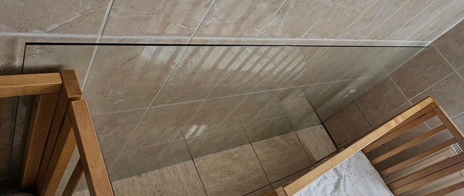 Tafelglas 190 cm  90 cm gratis
Gratis Mechelen., Ophalen of Verzenden