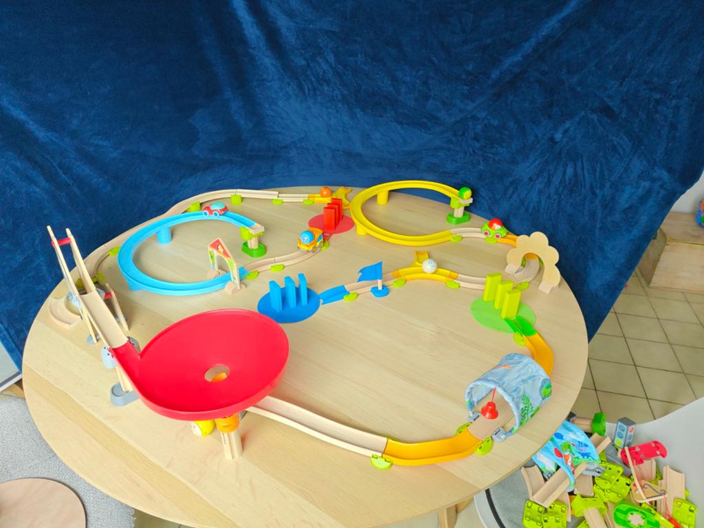 Haba Kullerbu knikkerbaan, Ophalen