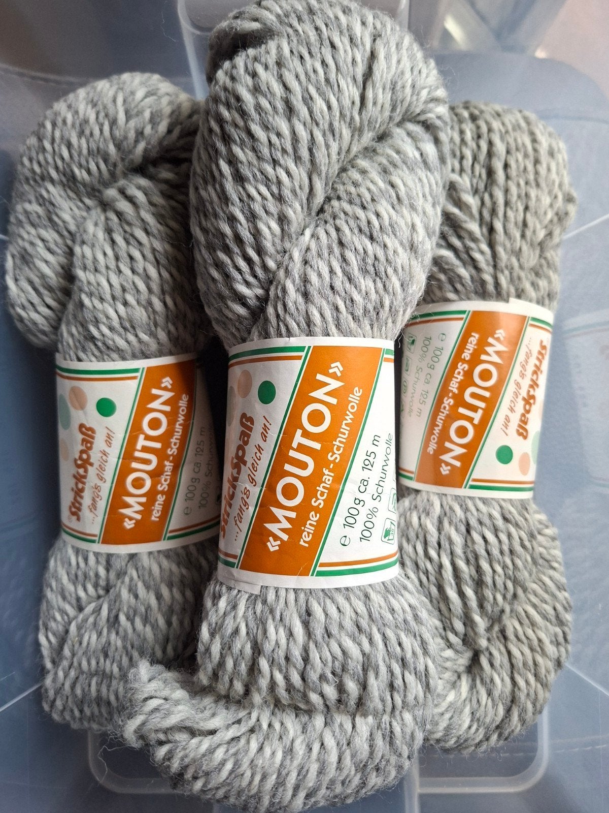 Lichtgrijze gemeleerde wol Mouton, Hobby & Loisirs créatifs, Tricot & Crochet, Enlèvement ou Envoi