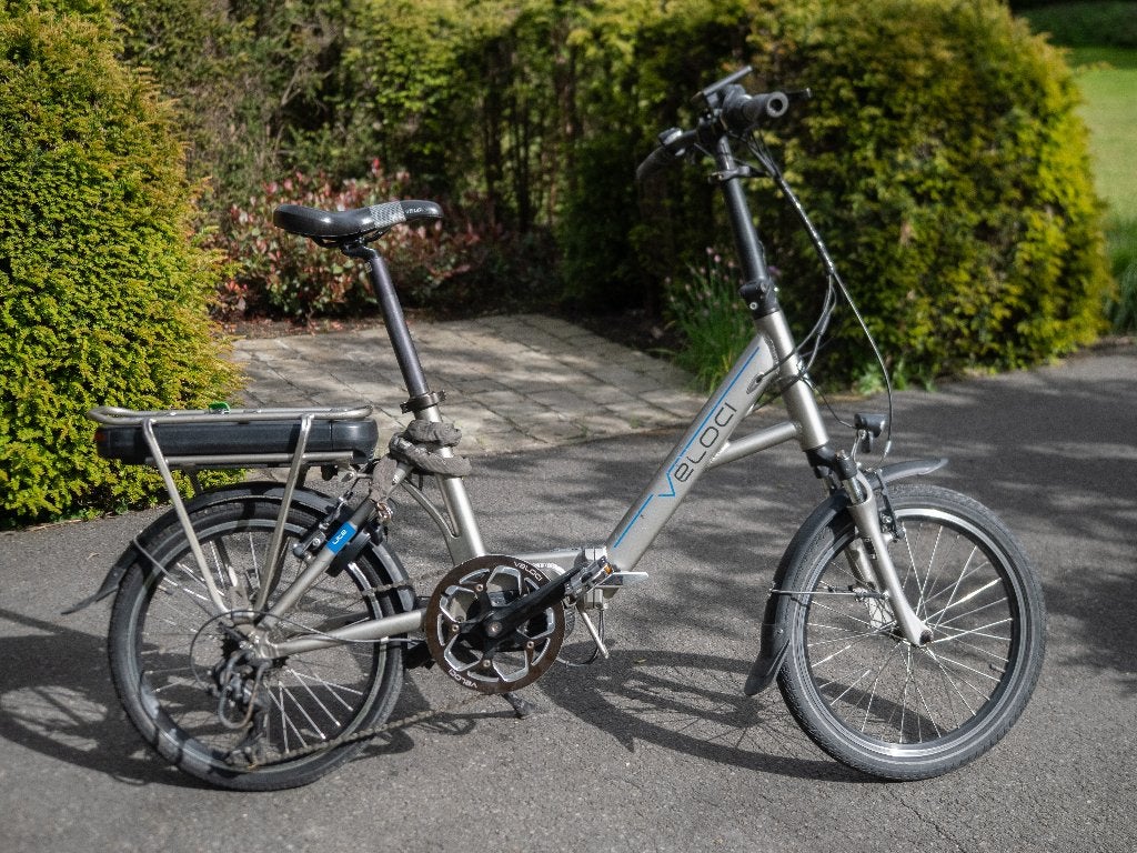 Veloci elektrische plooifiets, Fietsen en Brommers, Elektrische fietsen, Ophalen, Gebruikt, 50 km per accu of meer, Overige merken