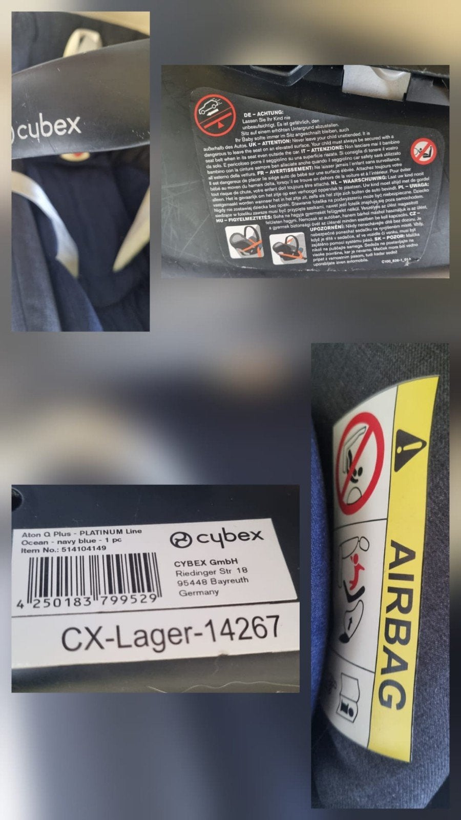 CYBEX ATON Q PLUS + ISOFIX, Enlèvement, Isofix
