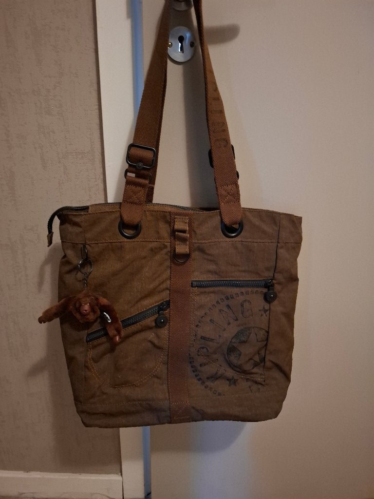 Kipling tas bruin., Bijoux, Sacs & Beauté, Sacs | Sacs à bandoulière, Enlèvement, Comme neuf, Brun, Kipling