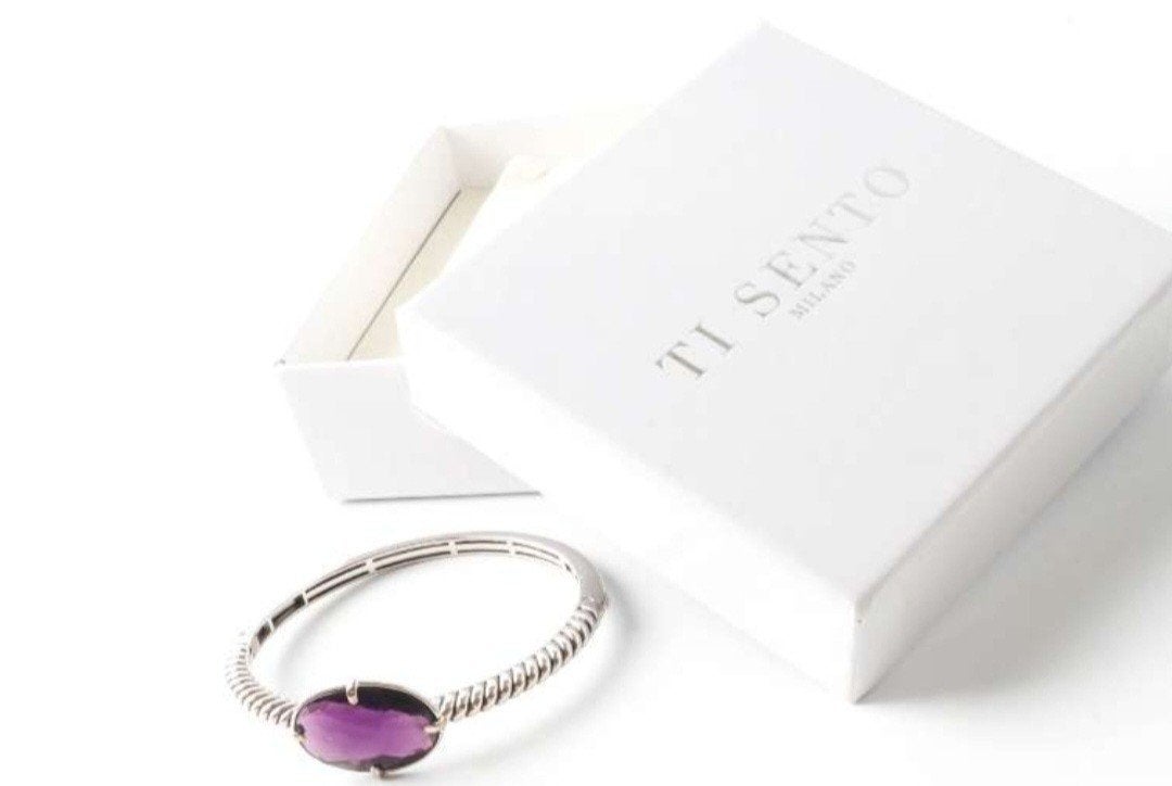 TI SENTO Milano Zilveren Armband., Handtassen en Accessoires, Ringen, Ophalen, Zilver, Zilver